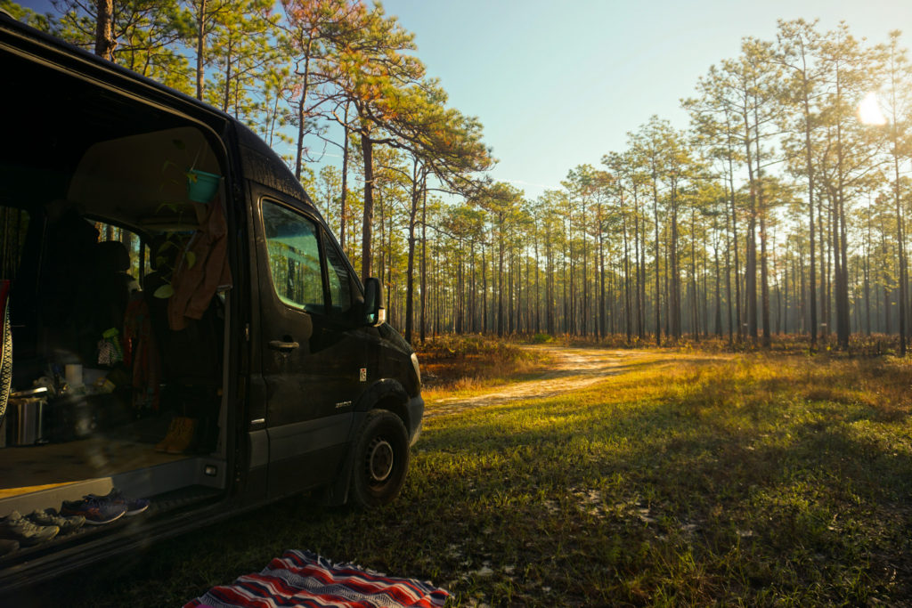 My Traveling Homestead Van at Camp