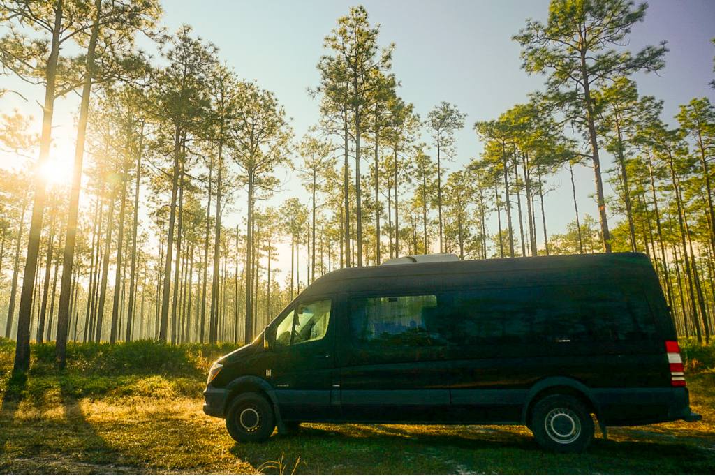 Van in the Forest